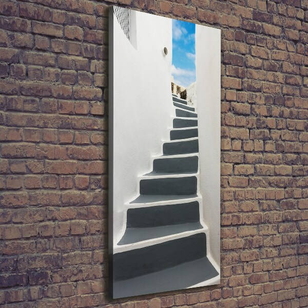 Foto obraz na płótnie pionowy Santorini Grecja