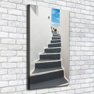 Verticaal canvasschilderij Santorini, Griekenland