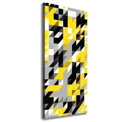 Verticaal schilderij op canvas Geometrische achtergrond