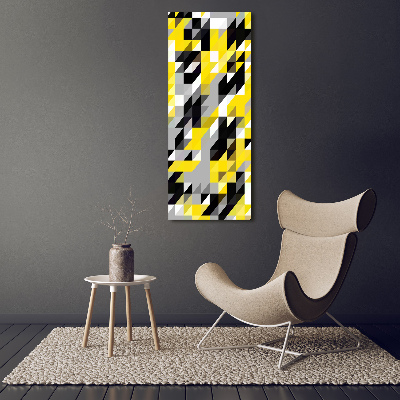 Verticaal schilderij op canvas Geometrische achtergrond