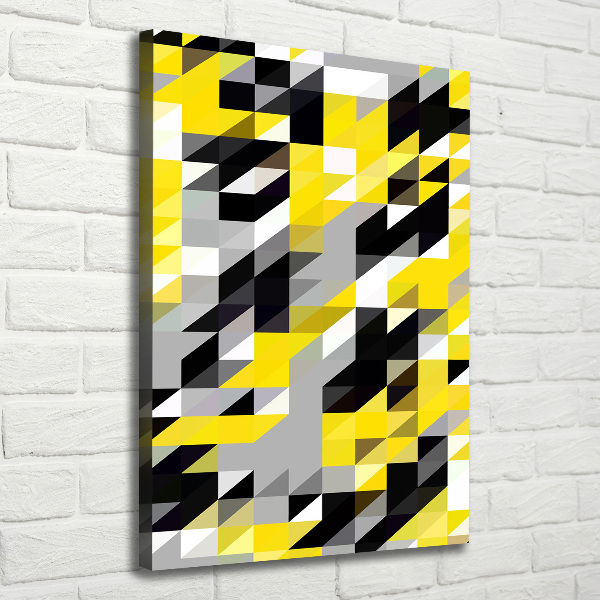 Verticaal schilderij op canvas Geometrische achtergrond