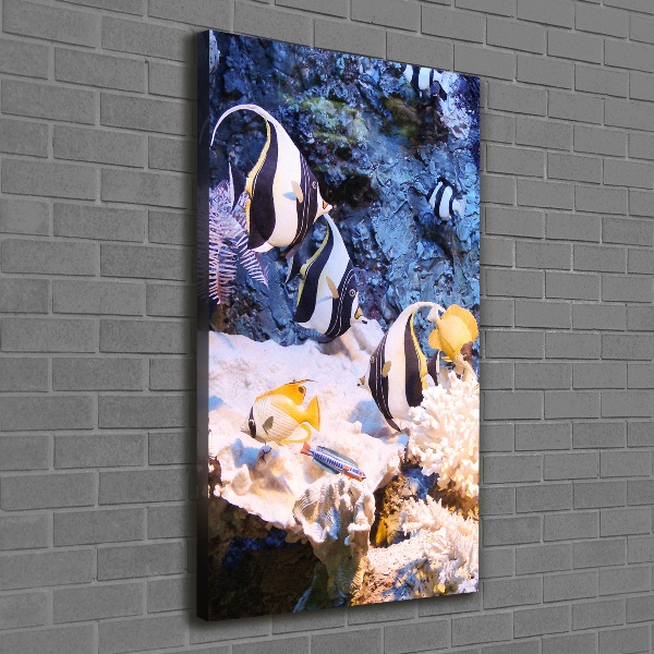 Verticaal canvasschilderij Koraalrif
