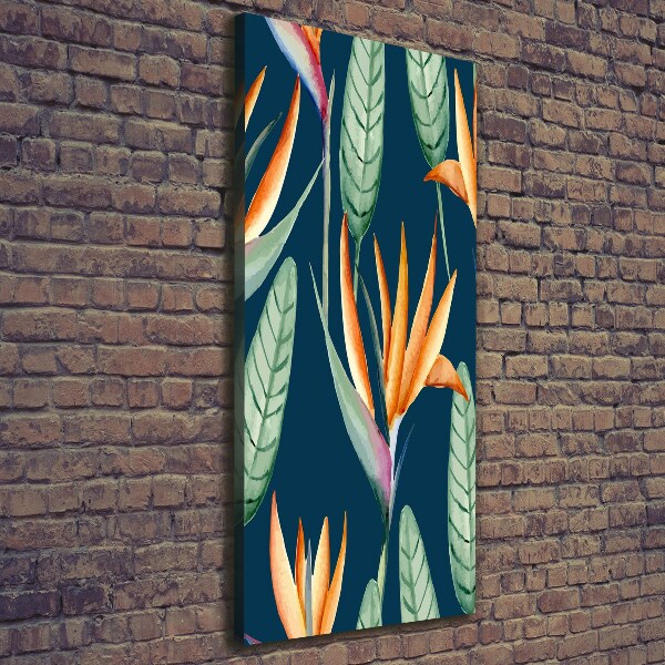Verticale canvasfoto Strelitzia reginae