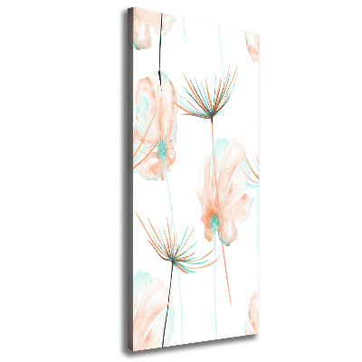 Verticale foto op canvas Wilde bloemen