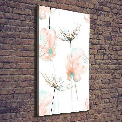 Verticale foto op canvas Wilde bloemen
