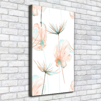Verticale foto op canvas Wilde bloemen