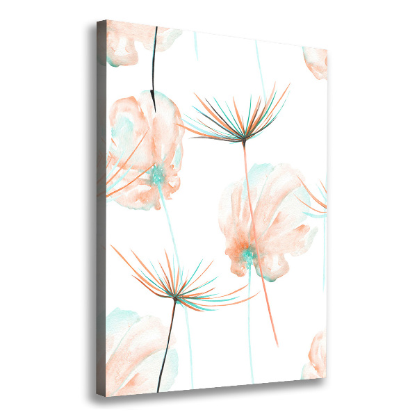 Verticale foto op canvas Wilde bloemen