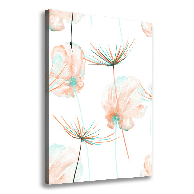 Verticale foto op canvas Wilde bloemen