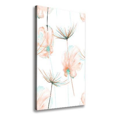 Verticale foto op canvas Wilde bloemen