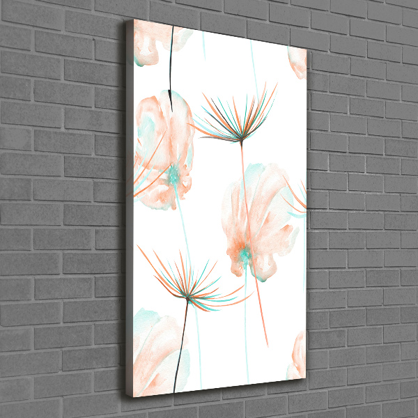 Verticale foto op canvas Wilde bloemen