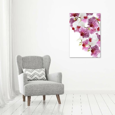 Verticaal canvasschilderij Orchidee