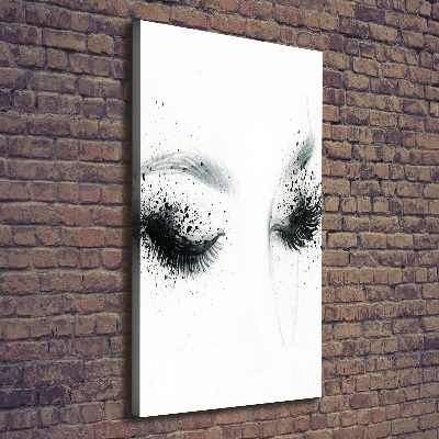 Verticaal schilderij op canvas Make-up