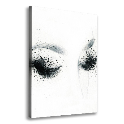 Verticaal schilderij op canvas Make-up