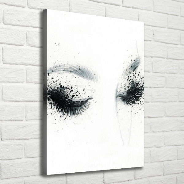 Verticaal schilderij op canvas Make-up