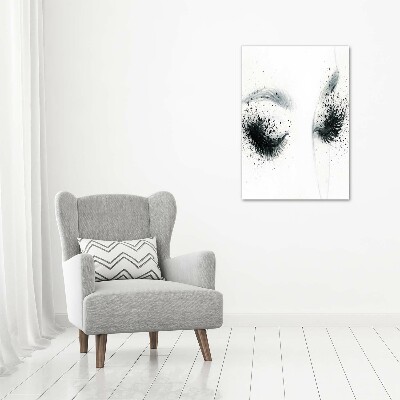 Verticaal schilderij op canvas Make-up
