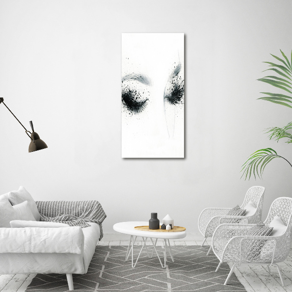 Verticaal schilderij op canvas Make-up