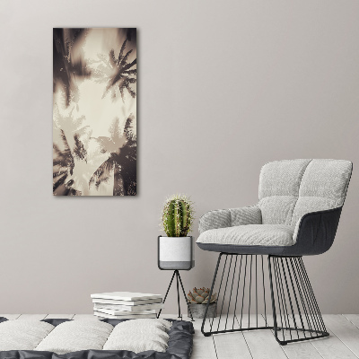 Foto obraz drukowany na płótnie pionowy Palmy