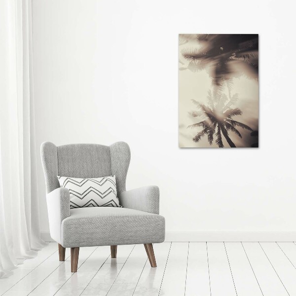Verticale foto op canvas Palmbomen