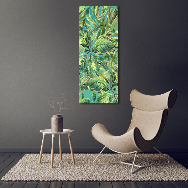 Verticale foto op canvas Tropische bladeren