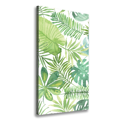 Verticale canvasfoto Tropische bladeren