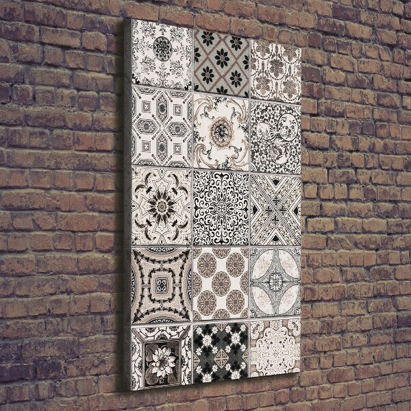 Verticaal canvasschilderij Keramische tegels