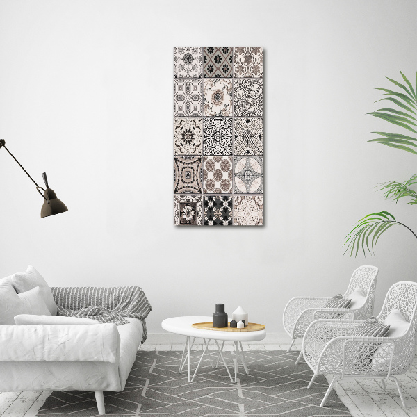Verticaal canvasschilderij Keramische tegels