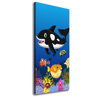 Verticaal canvasschilderij Onderwaterwereld