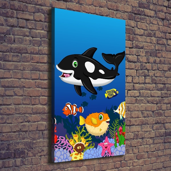 Verticaal canvasschilderij Onderwaterwereld