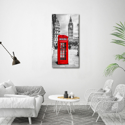 Verticale foto op canvas Londen, Engeland