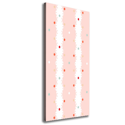 Foto obraz na płótnie pionowy Kolorowe kropki tło