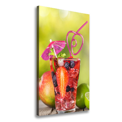 Verticaal canvasschilderij Fruitcocktail