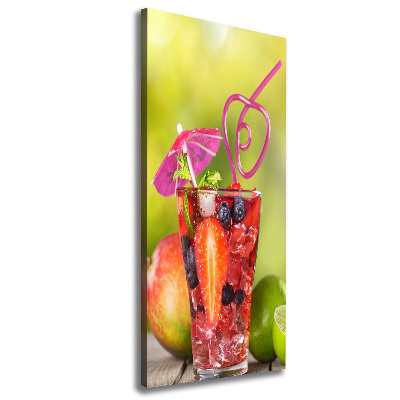 Verticaal canvasschilderij Fruitcocktail