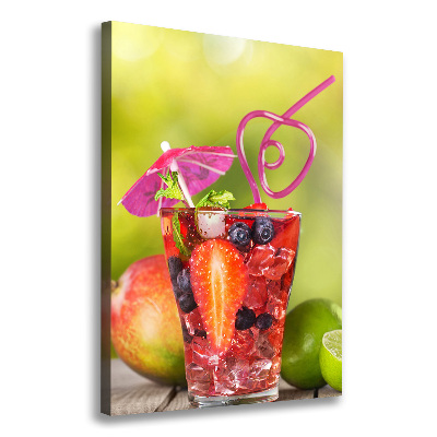 Verticaal canvasschilderij Fruitcocktail