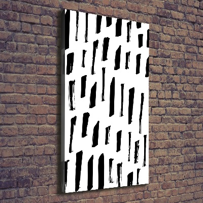 Verticale canvasfoto Zwart-witte vlekken