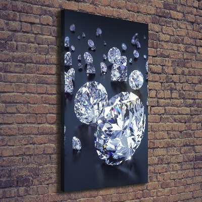 Verticale foto op canvas Diamanten