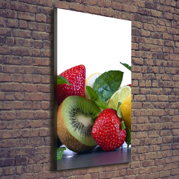 Verticaal schilderij op canvas Fruit