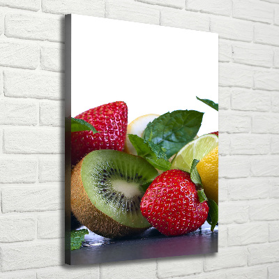 Verticaal schilderij op canvas Fruit