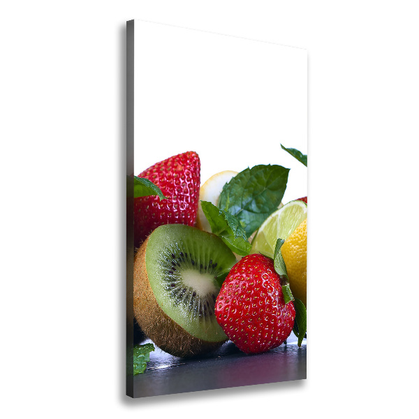 Verticaal schilderij op canvas Fruit