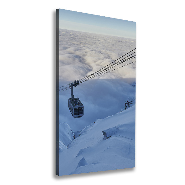 Verticaal schilderij op canvas Achtbaan