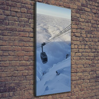 Verticaal schilderij op canvas Achtbaan