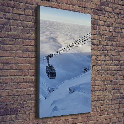 Verticaal schilderij op canvas Achtbaan