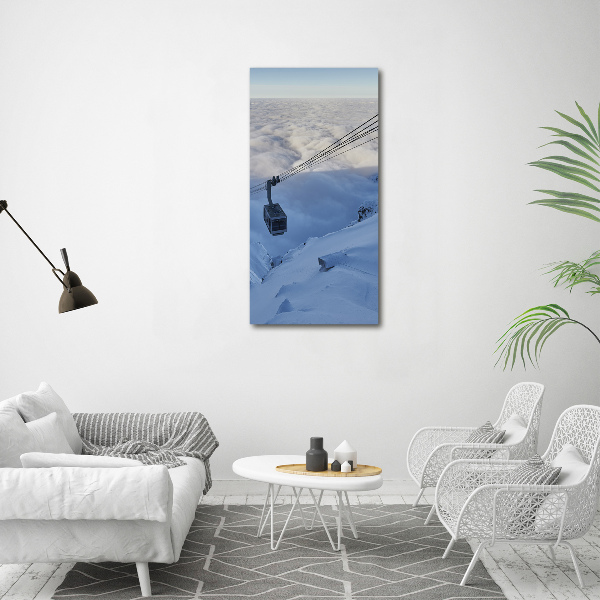 Verticaal schilderij op canvas Achtbaan