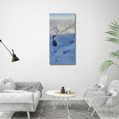 Verticaal schilderij op canvas Achtbaan