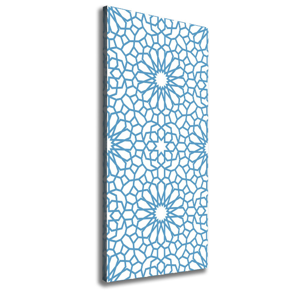 Verticaal canvasschilderij Oosters patroon