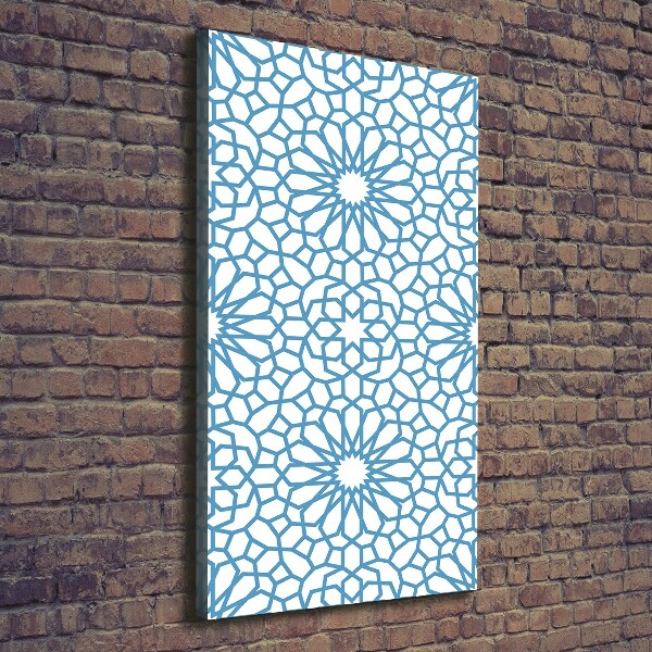 Verticaal canvasschilderij Oosters patroon