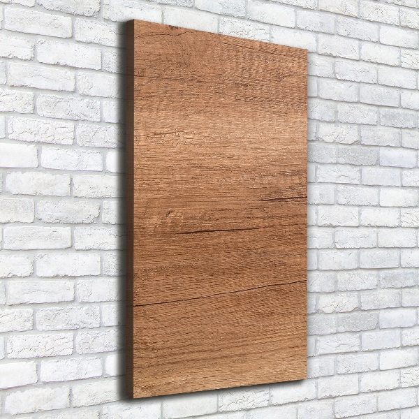Verticaal canvasschilderij Houten achtergrond