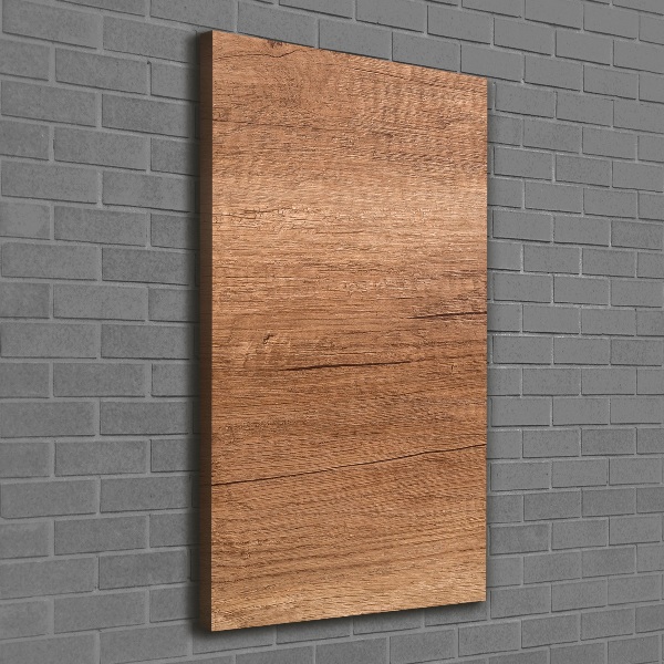 Verticaal canvasschilderij Houten achtergrond
