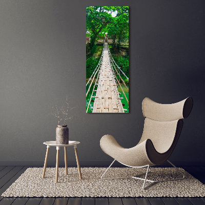 Verticale foto op canvas Hangbrug