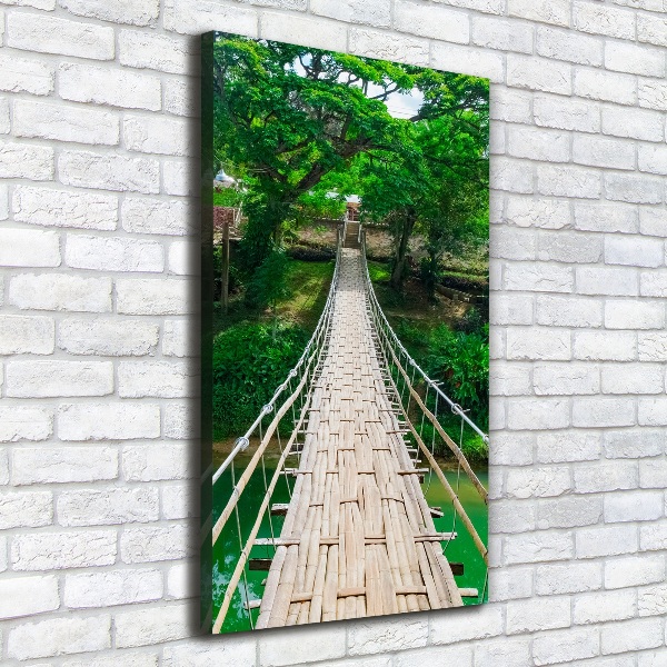 Verticale foto op canvas Hangbrug