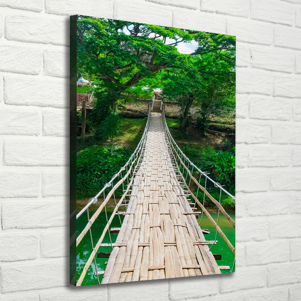 Verticale foto op canvas Hangbrug